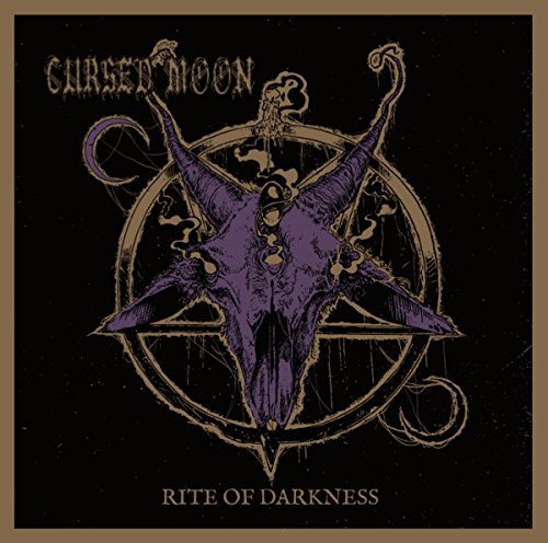 CD cover: purple goat skull within a pentagram and crescent moons.