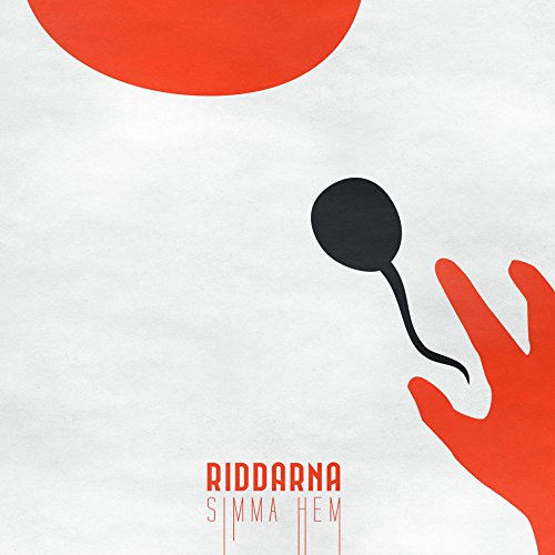 A vinyl record cover featuring a red hand and a black sperm illustration.