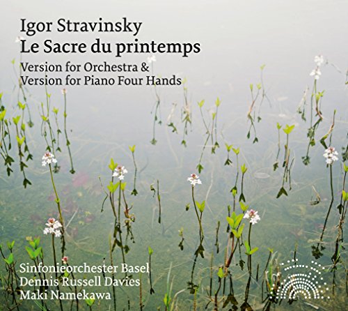 CD cover with flowers in water, text, and a dotted rainbow logo.