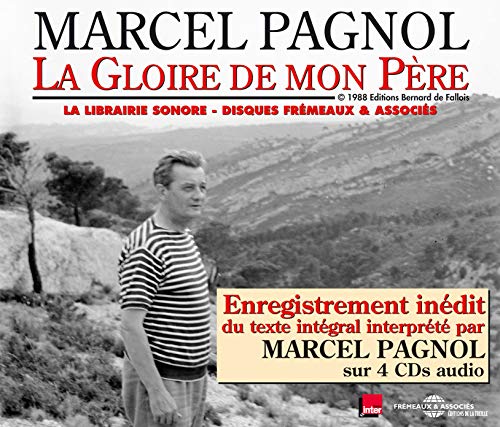CD cover featuring Marcel Pagnol in a striped shirt, standing outdoors.