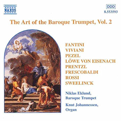 CD cover for "The Art of the Baroque Trumpet, Vol. 2" with baroque painting.