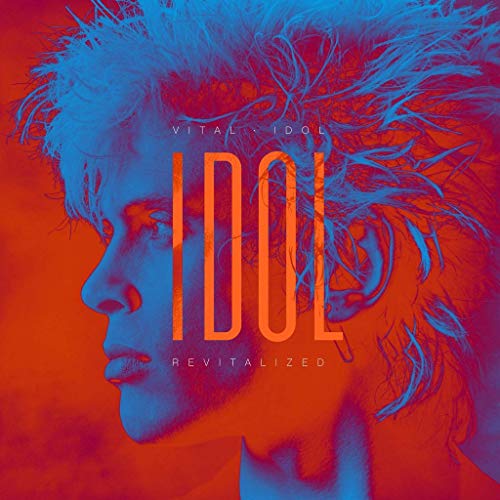 Billy Idolās āVital Idol: Revitalizedā album cover, blue and orange tones.