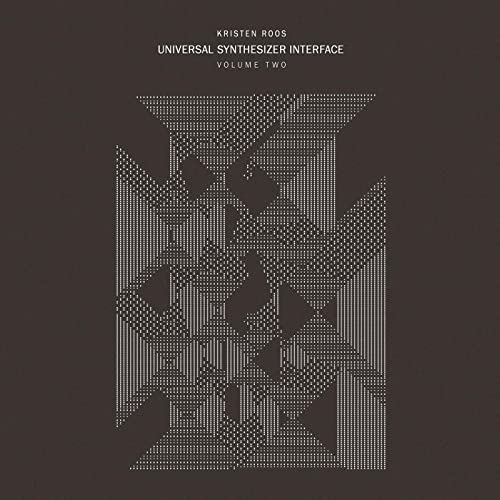 Vinyl record cover: abstract geometric design in white dots on dark brown.