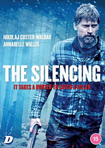 DVD cover art for The Silencing featuring Nikolaj Coster-Waldau in a snowy forest.