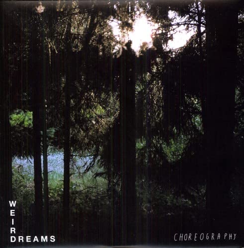 Vinyl record cover: dark forest scene with bright light shining through trees.