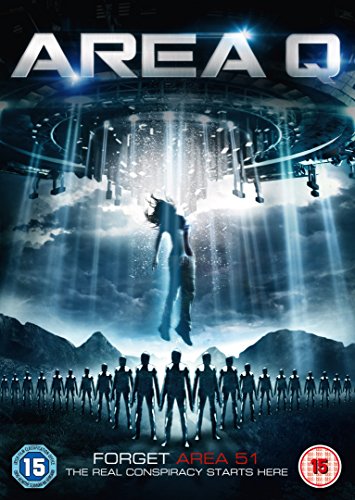 DVD cover for "Area Q" featuring a woman floating towards a large structure.