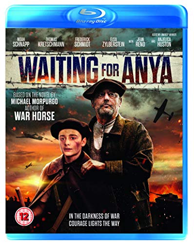 “Waiting For Anya” Blu-ray cover featuring two boys and a wartime backdrop.