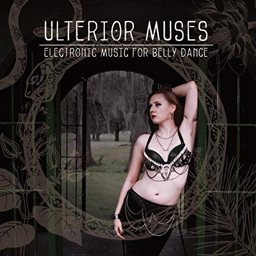 CD cover with a belly dancer framed by ornate, swirling designs.