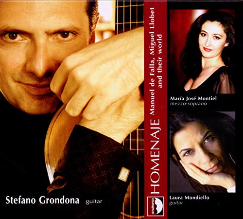 CD cover featuring portraits of musicians with guitars, titled "Homenaje".