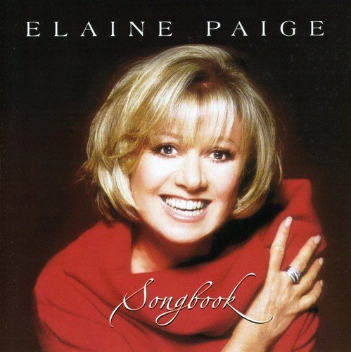 "Elaine Paige album cover featuring a smiling woman with blonde hair, wearing a red top."