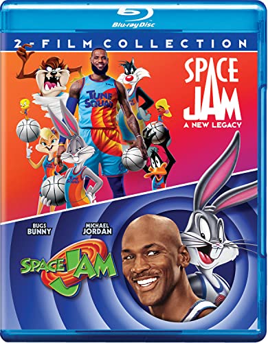 Blu-ray cover featuring LeBron James, Bugs Bunny, and Looney Tunes characters.