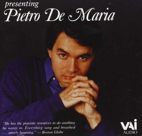 CD cover featuring pianist Pietro De Maria in a portrait.