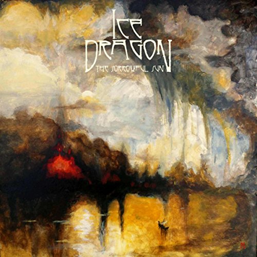 CD cover for Ice Dragon’s “The Sorrowful Sun” with abstract, stormy painting.
