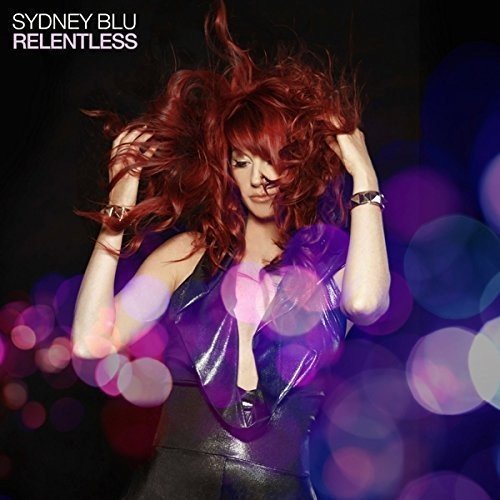 Compact disc titled "Relentless" by Blusydney, packaged in a CD case with cover artwork.