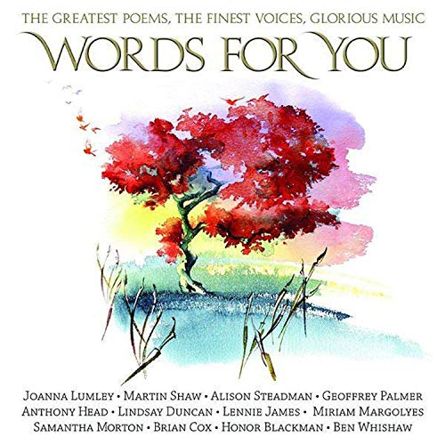 CD cover: watercolor painting of a tree by water, with text "Words For You".
