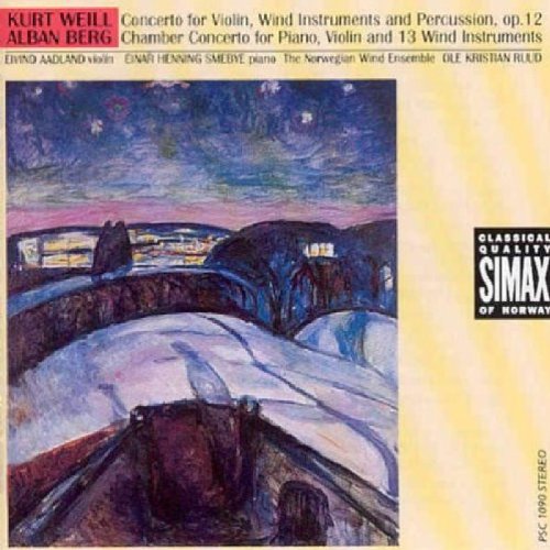 A CD cover featuring an abstract painting of a snowy landscape.