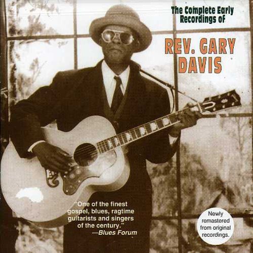 CD cover featuring Reverend Gary Davis holding a guitar, wearing a suit and hat.