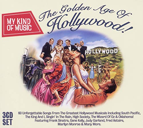 CD cover for "The Golden Age of Hollywood" featuring classic film stars.