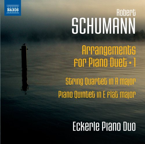 CD cover for Schumann piano duet arrangements by Eckerle Piano Duo.