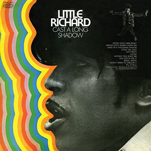 Album cover for Little Richard’s “Cast A Long Shadow” with rainbow waves.