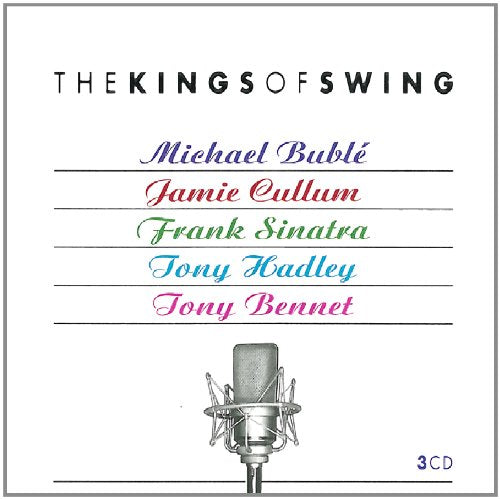 "The Kings Of Swing" CD cover featuring a microphone and artist names.