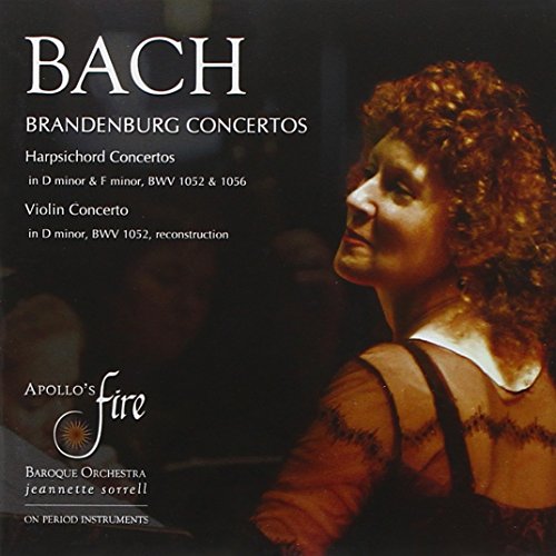 CD cover featuring a woman playing a harpsichord, with text describing the music content.