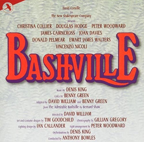 CD cover for “Bashville” musical, featuring red title text on white.