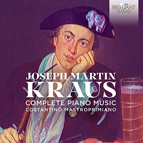 CD cover featuring a portrait of composer Joseph Martin Kraus.