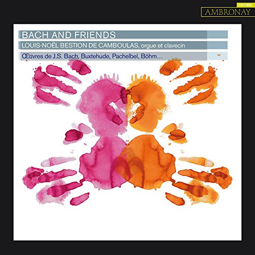 CD cover: "Bach and Friends" by Louis-Noël Bestion De Camboulas, abstract art.