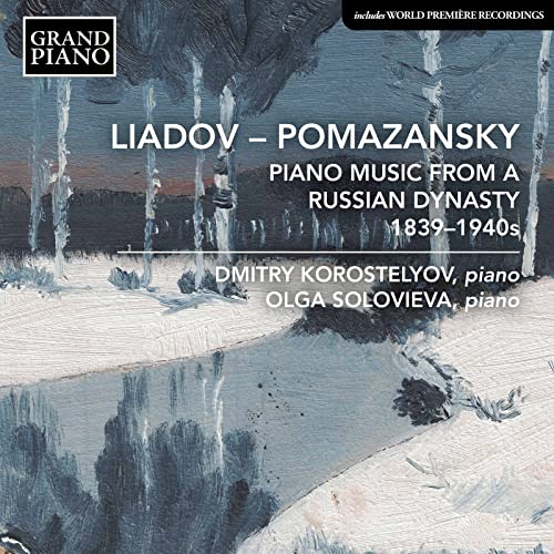 CD cover: wintry landscape painting with composers’ and performers’ names.