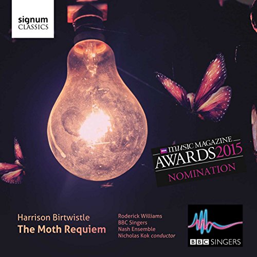 CD cover: glowing lightbulb with moths, text reading "The Moth Requiem.