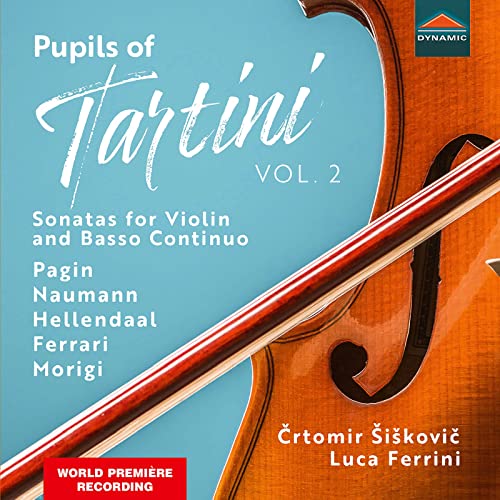 CD cover: "Pupils of Tartini Vol. 2" with violin image.