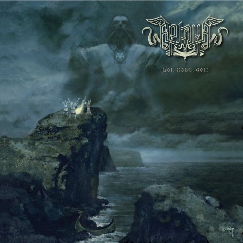The image depicts a CD album cover with a mystical, dark landscape scene.