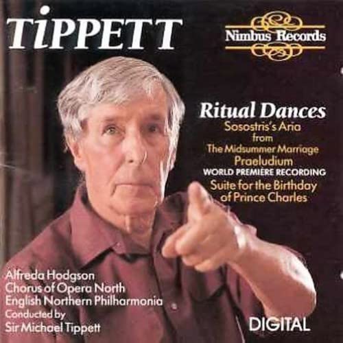 CD cover featuring composer Michael Tippett’s portrait and album title details.