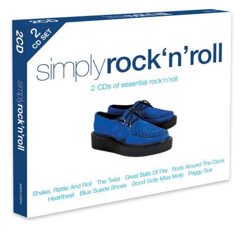 2CD set "Simply Rock 'n' Roll" with blue suede shoes image.