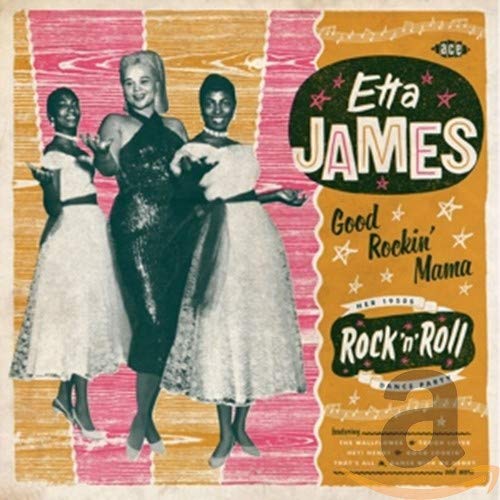 Etta James album cover featuring three women in vintage dresses.