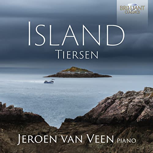 CD cover for "Island" by Tiersen, featuring a small, rocky island.