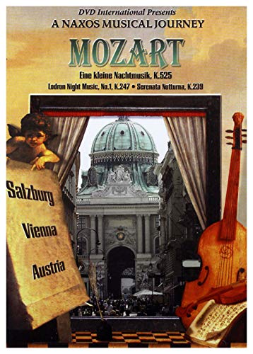 DVD cover for Mozart’s “Eine Kleine Nachtmusik” featuring Salzburg architecture.