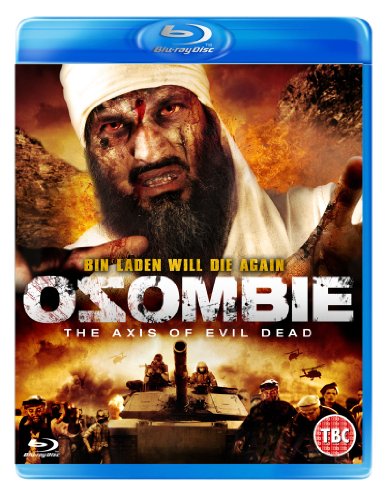 Osombie" Blu-ray cover featuring a zombie-like figure with blood and explosions.