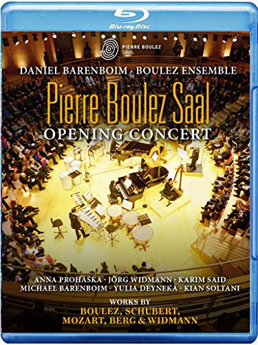 A Blu-ray cover featuring an orchestra performing on a lit concert hall stage.