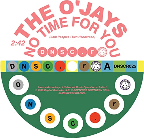 7-inch CD single cover for The O'Jays featuring colorful geometric design.
