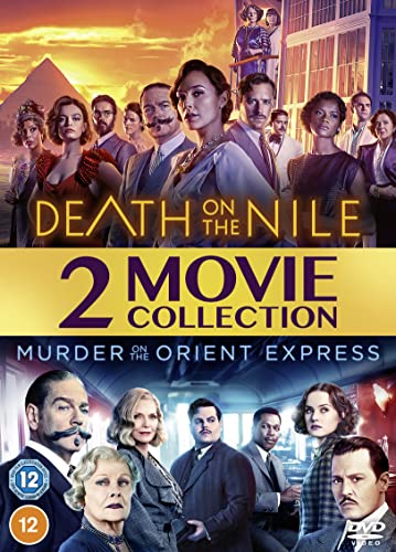 DVD cover for “Death on the Nile” and “Murder on the Orient Express.”