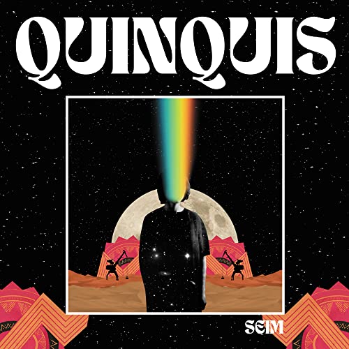 CD cover for Quinquis’ “Seim” featuring a silhouetted figure and rainbow.