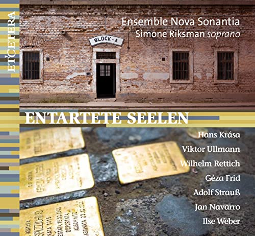 CD cover: brick building, brass plaques, and text "Entartete Seelen.