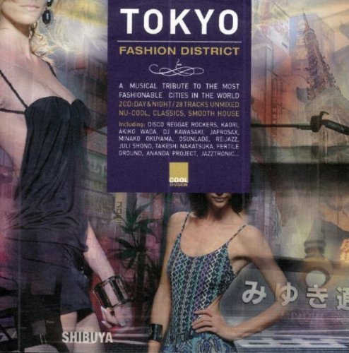 CD cover for “Tokyo Fashion District” featuring models and city scenes.