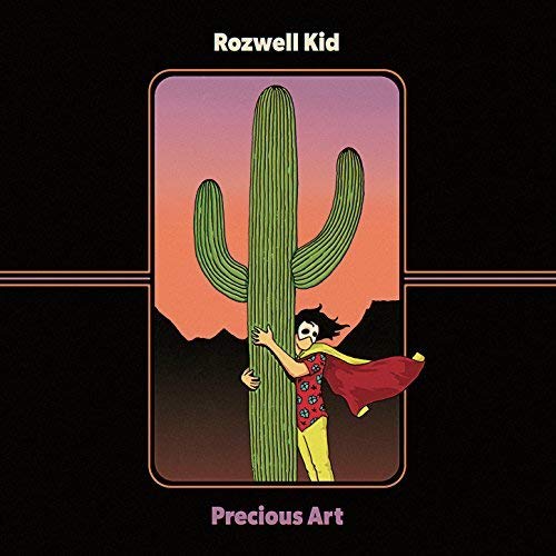 CD cover: Cartoon cactus with a person hugging it, desert background.