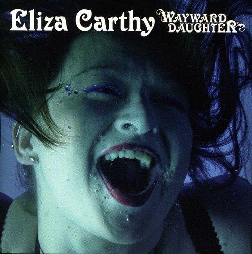 "CD cover with a screaming woman, water droplets on her face, and artist's name."