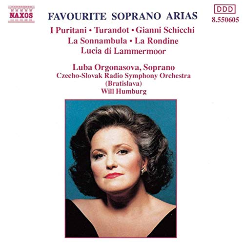 CD cover featuring soprano Luba Orgonasova in formal attire.