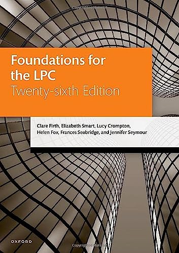 Foundations for the LPC (Legal Practice Course Manuals)