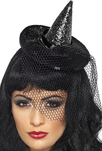 Smiffys Witch's Mini Glitter Hat